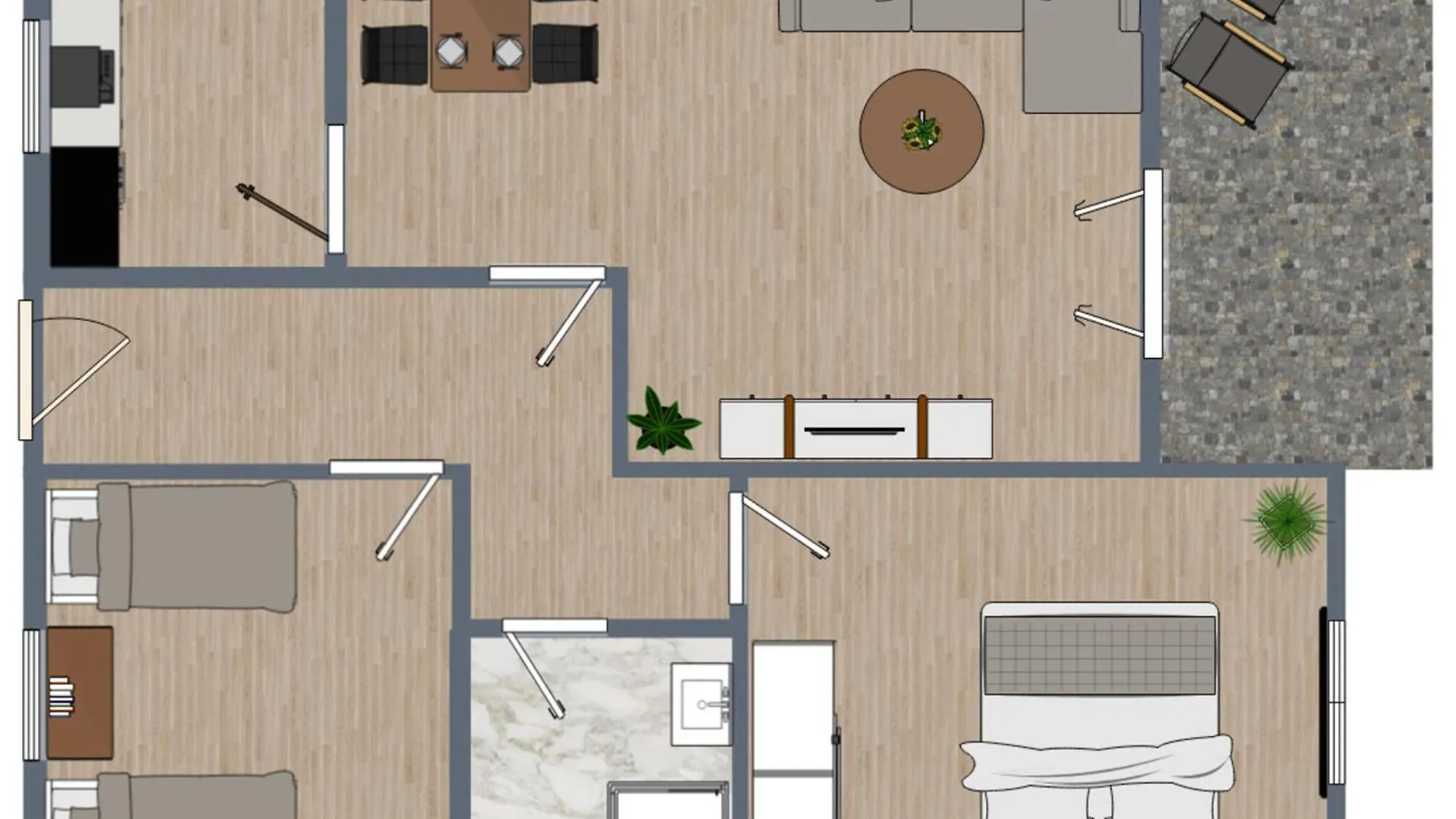 Ferienhaus Nr 123, Kategorie Komfort Plus L, Feriendorf Hochbergle, Allgaeu Karlsebene